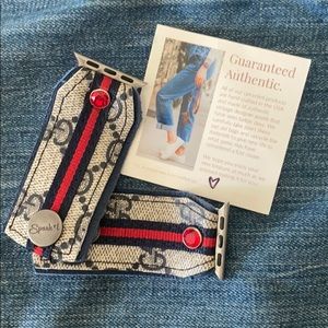 Upcycled Gucci apple watch band